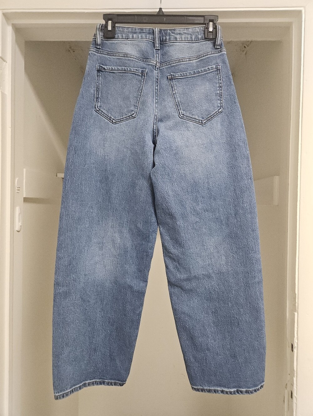QUINCE BELLA STRETCH BARREL JEANS ATLANTIC BLUE 26 - Picture 3 of 7